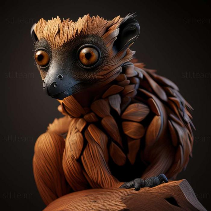 3D model Eulemur flavifrons (STL)